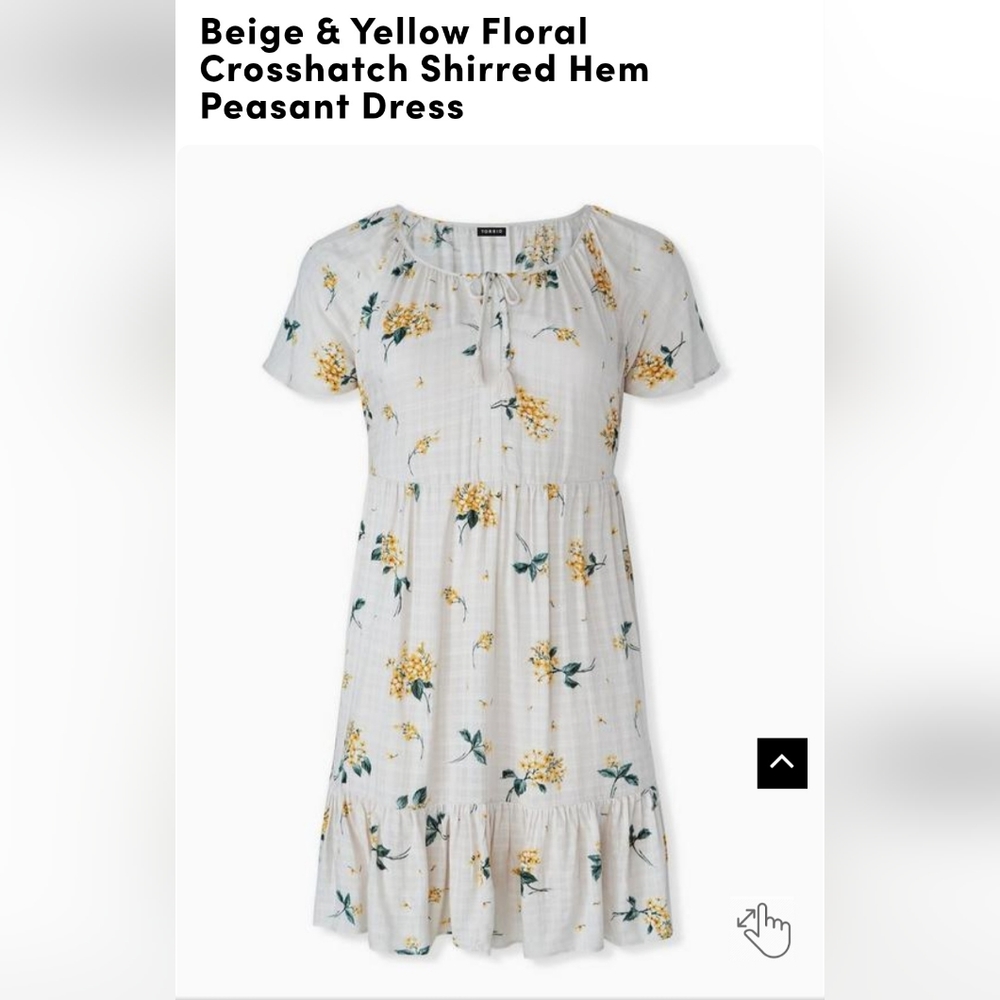Torrid Peasant Dress
